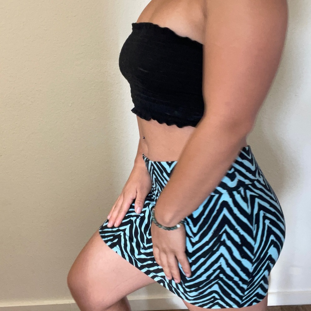 Blue and black shirt